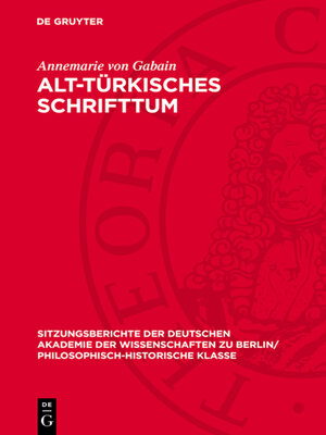 cover image of Alt-türkisches Schrifttum